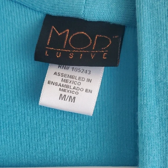 Chic Turquoise Women's Cardigan - Picture 2 of 3